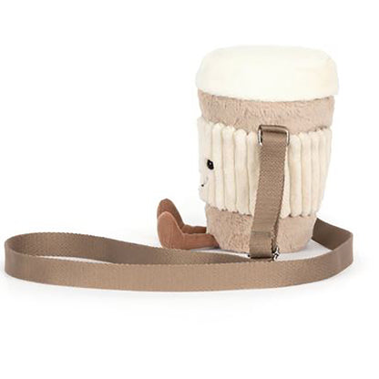 Jellycat barnväska, Amuseables Perkle Coffee-axelväska