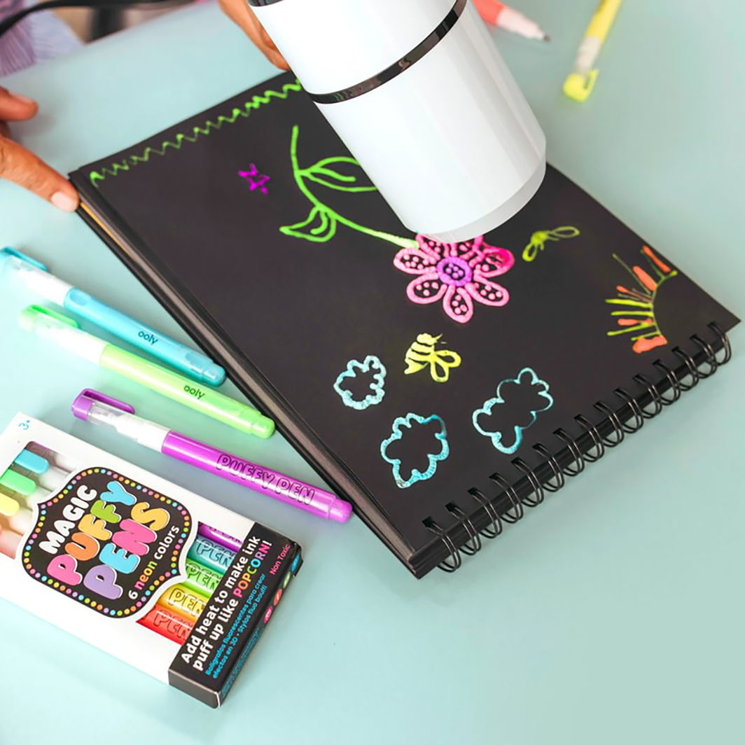 Ooly, magiska Puffy Pens 6 st - Neon