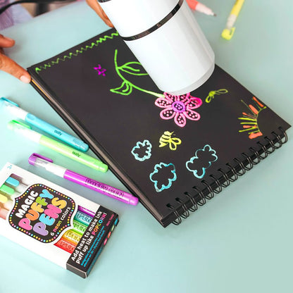 Ooly, magiska Puffy Pens 6 st - Neon