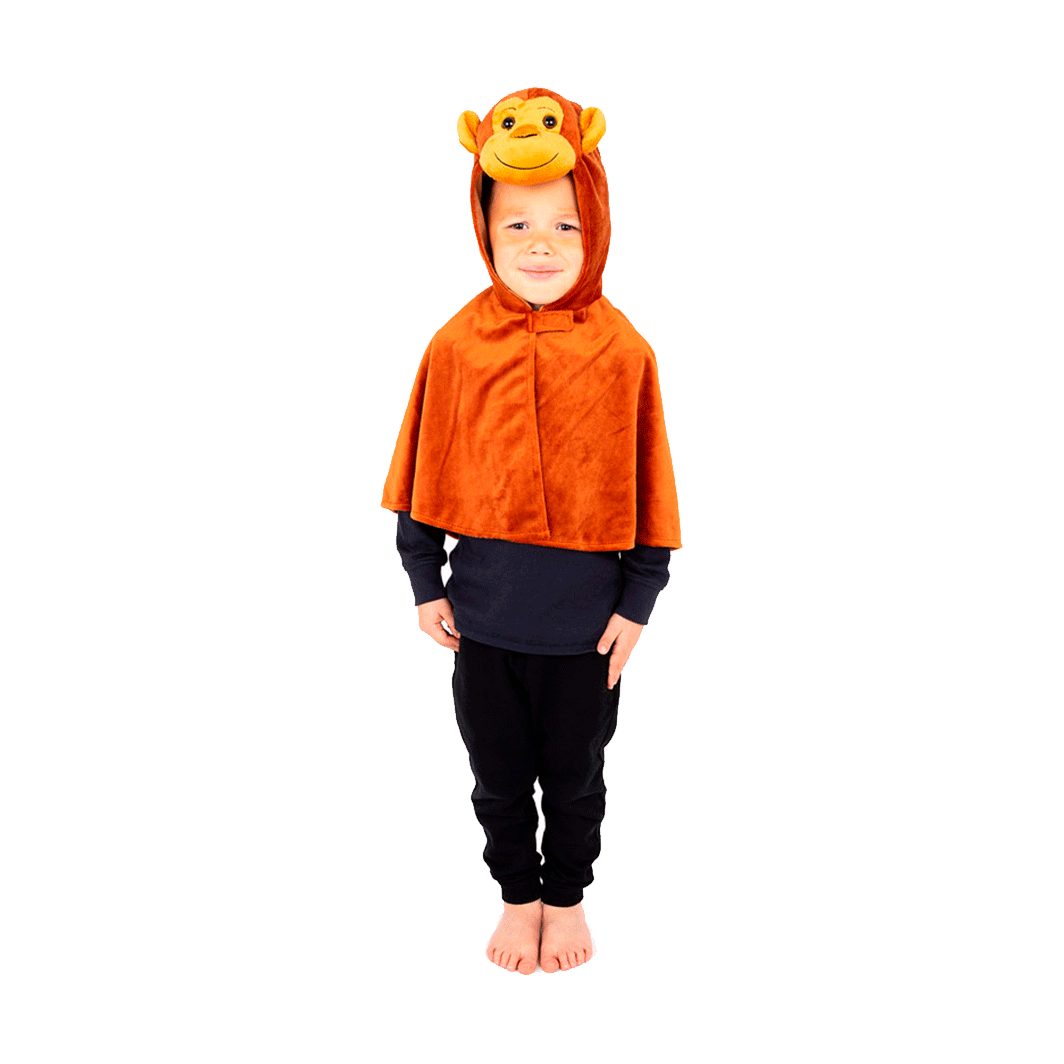 Pretend to bee maskeradkläder, djurdräkt, apa – Storlek 3-7 år