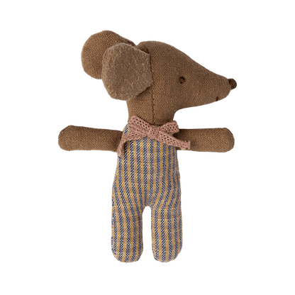 Maileg Sov/vaken babymus i tändsticksask - Rosa