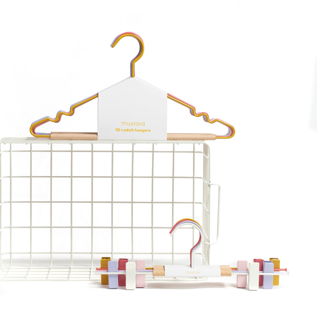Mustard Made Kids topphängare, 10-pack barnhängare - Summer