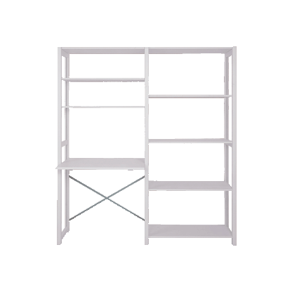 By Aulum Agger Stor steghylla med skrivbord, H: 198 x B: 163 cm - Mushroom