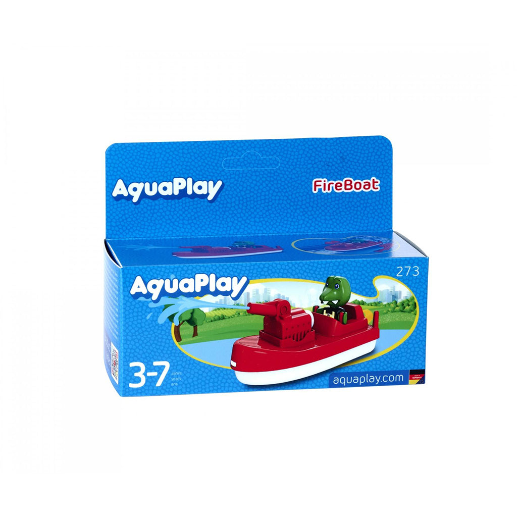 AquaPlay vattenbana tillbehör, brandbåt med uppdragning