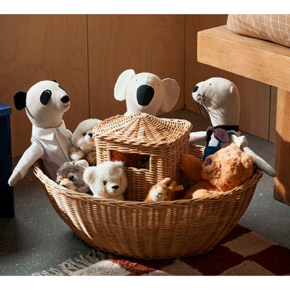 ferm Living flätad rattankorg, Braided Ark