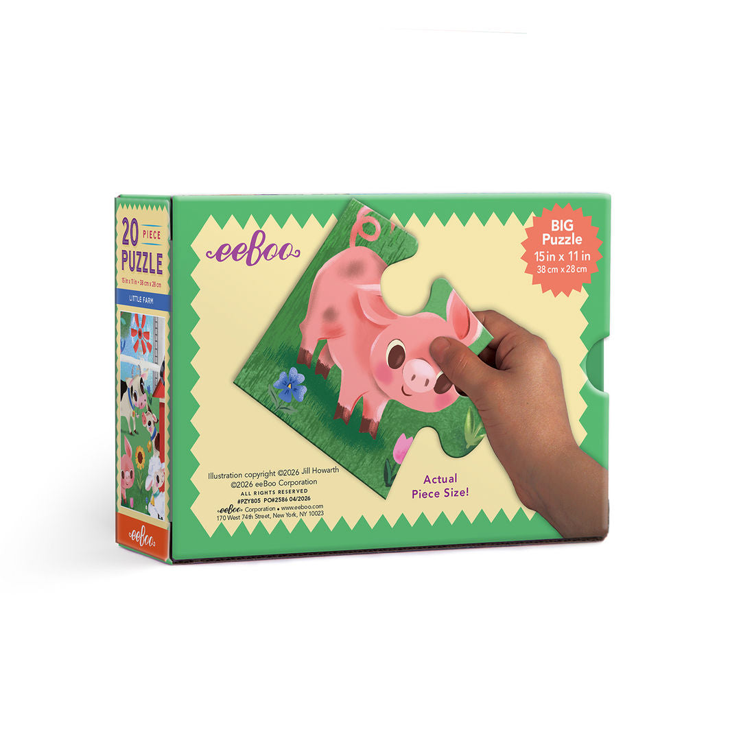 eeBoo Puslespil 20 brk, Den lille bondegård