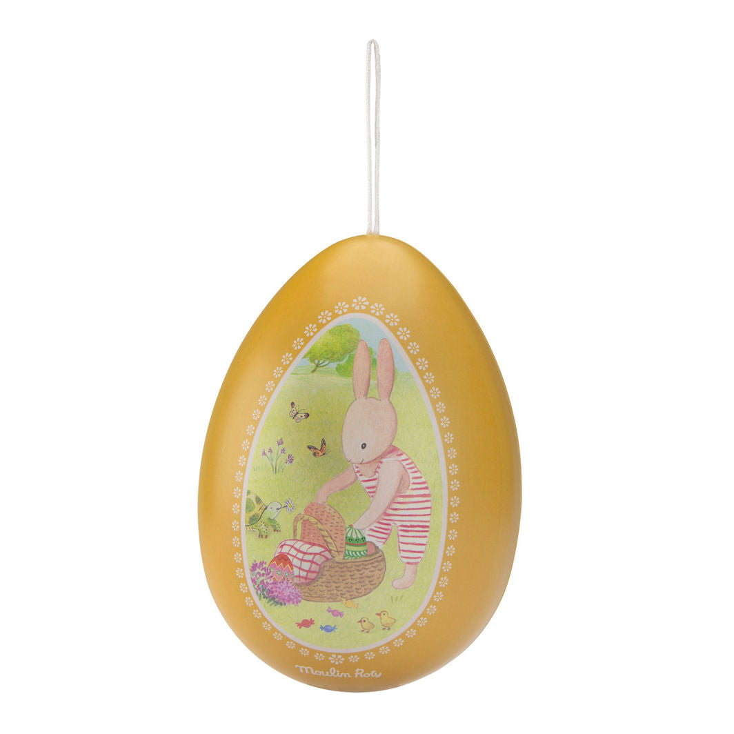 Moulin Roty stort påskägg i metall, La grande famille