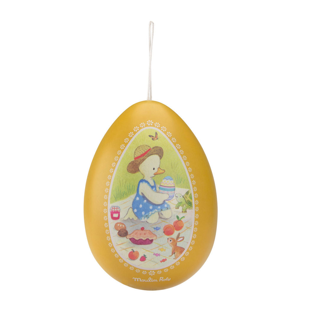 Moulin Roty stort påskägg i metall, La grande famille