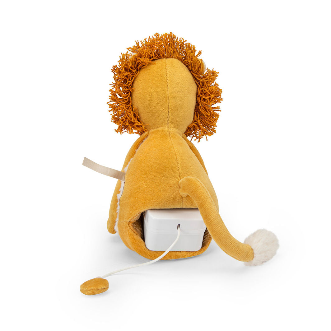 Moulin Roty tøjdyr med musikoptræk, Løven Mamba 27 cm - La forêt Mawa