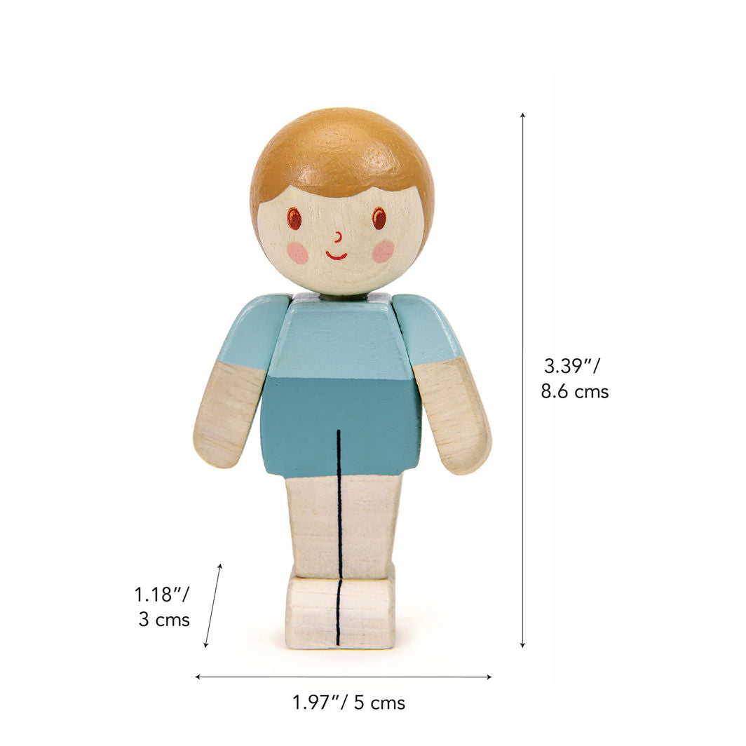 Tender Leaf trädocka till dockhus, We Are Family - Ivory Boy