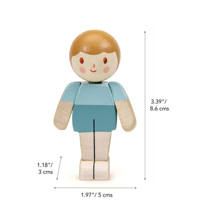 Tender Leaf trädocka till dockhus, We Are Family - Ivory Boy