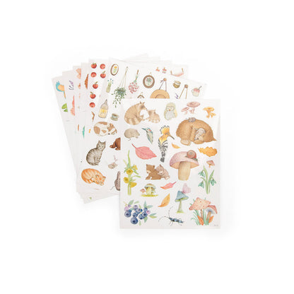 Moulin Roty Målarbok med 230 klistermärken, Les Rosalies