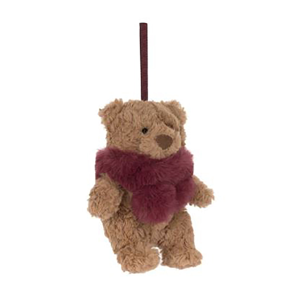Jellycat julpynt, Bartholomew Bear Winter-dekoration - 10 cm