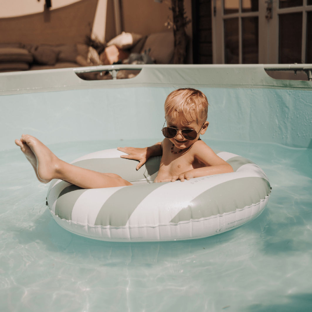 Swim Essentials, Badring 90 cm - Essence Green-White