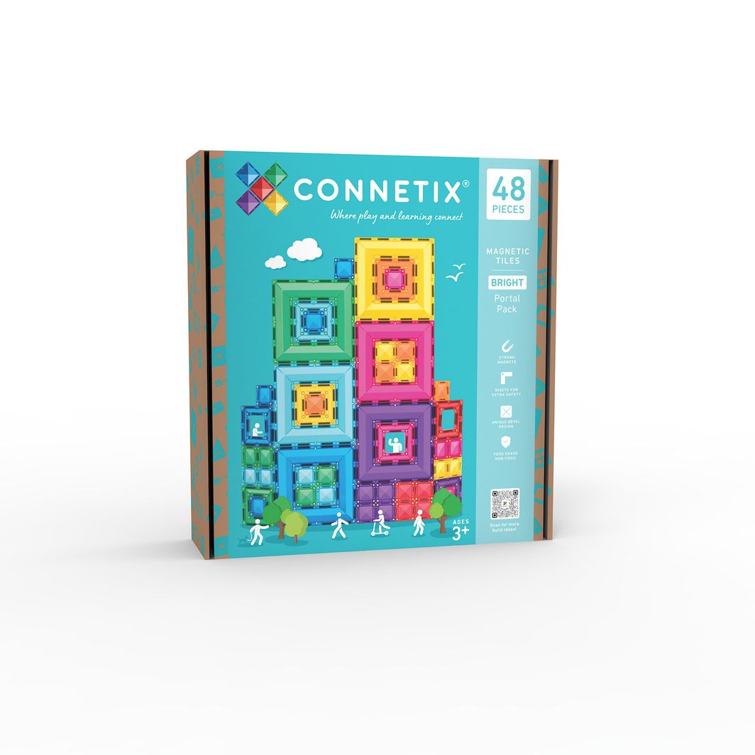 CONNETIX Connetix Bright Portal Pack - magnetset - 48 delar