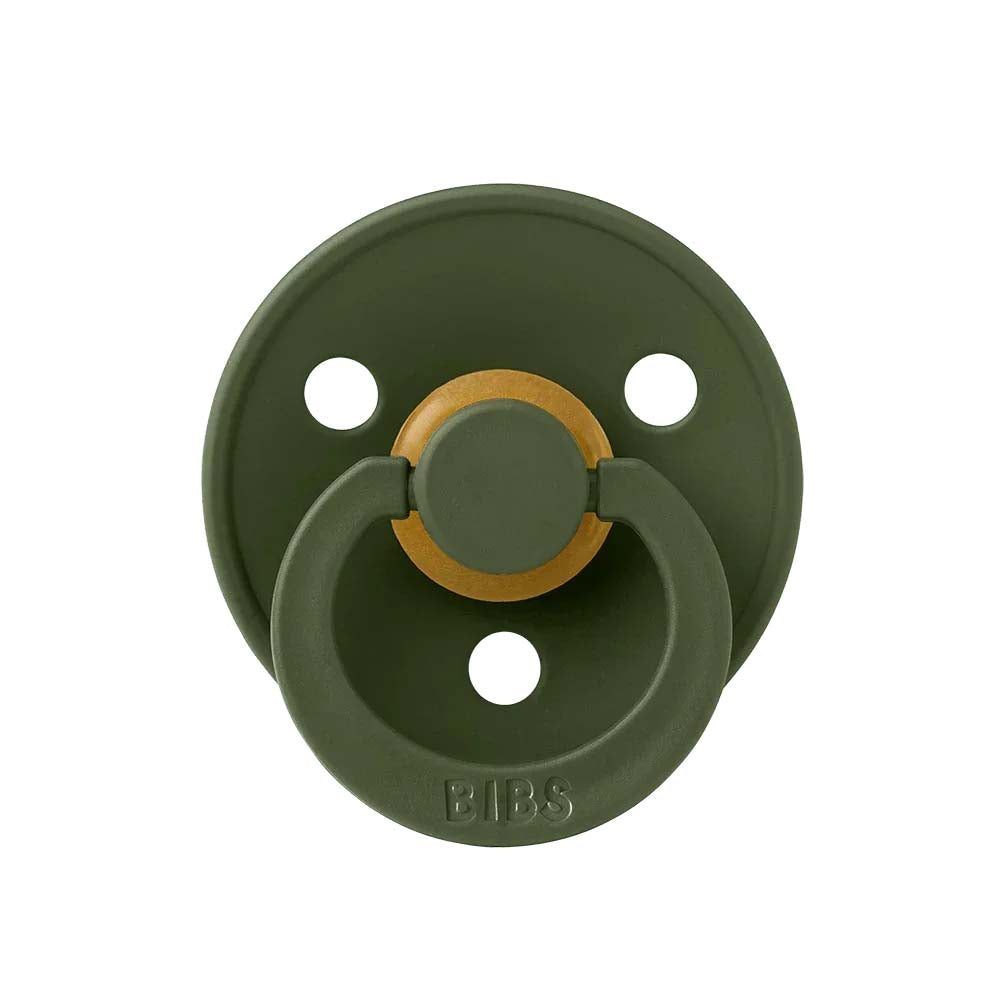 Bibs sut i naturgummi, str. 2 - Hunter Green