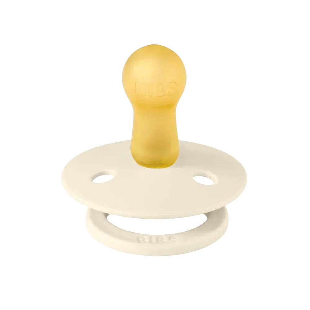 Bibs x Moomin nappar i naturgummi, 2-pack, stl. 2 – Snorkfröken Ivory/Vanilla