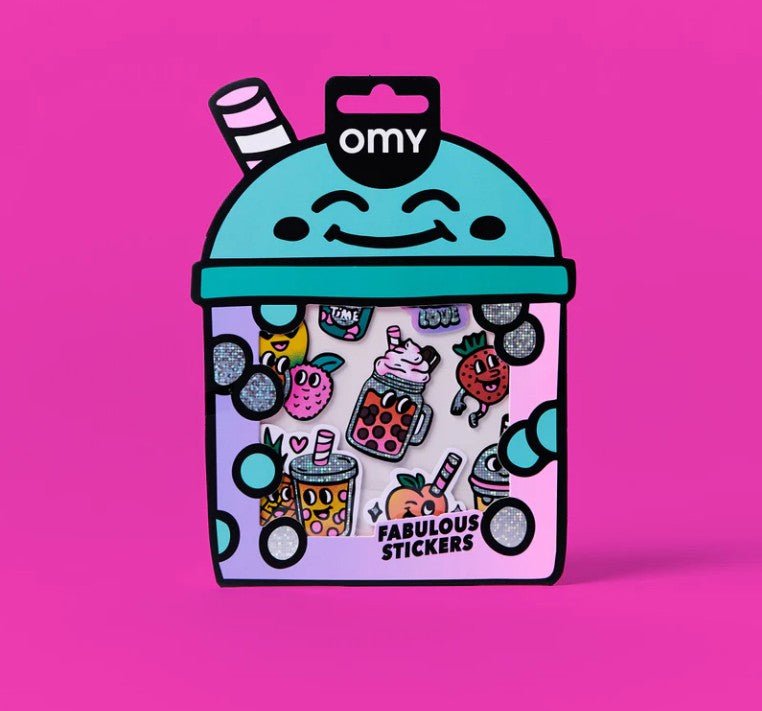 Omy Bubble Tea klistermærker til børn