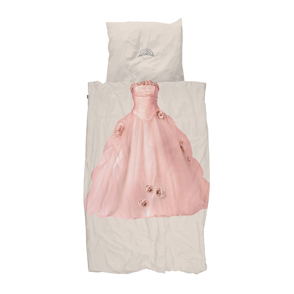 Snurk vuxenpåslakan, ekologiskt – Princess beige