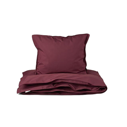 Studio Feder juniorsengetøj, økologisk percale - Burgundy