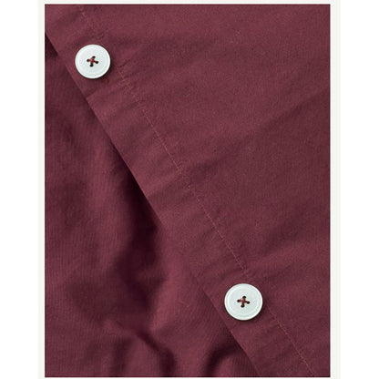 Studio Feder vuxensängkläder, ekologisk percale - Burgundy