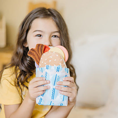 Melissa &amp; Doug träleksaksmat, Sandwichbar - 56 delar