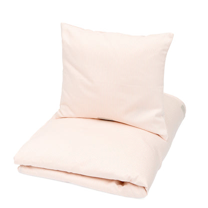 Cam Cam Påslakanset, enkel, 140x200 cm - GOTS - Classic Stripes Rose