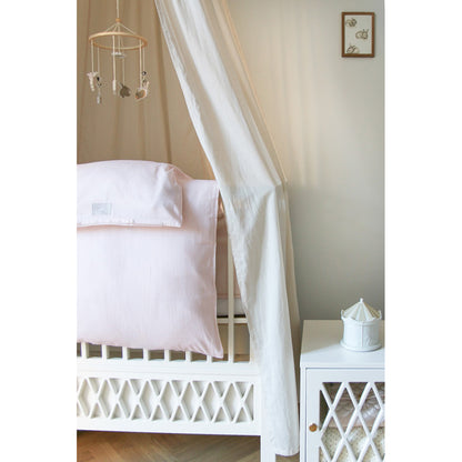 Cam Cam Påslakanset, enkel, 140x200 cm - GOTS - Classic Stripes Rose