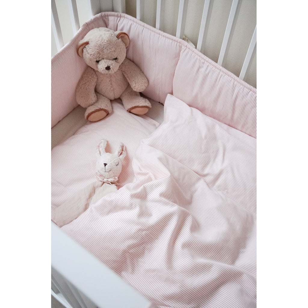Cam Cam juniorsängkläder, ekologiska, GOTS - Classic Stripes Rose