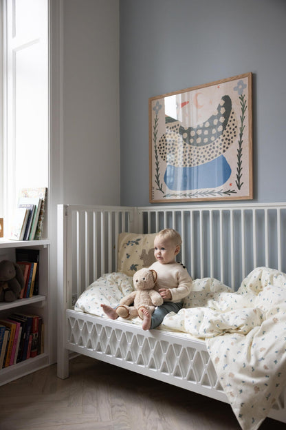 Cam Cam broderet pude, Økologisk, OCS - Blueberries