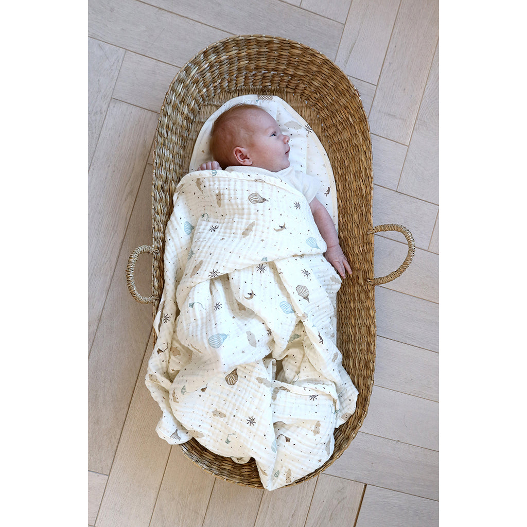 Cam Cam muslin bebisfilt, ekologisk, GOTS - Dreamland