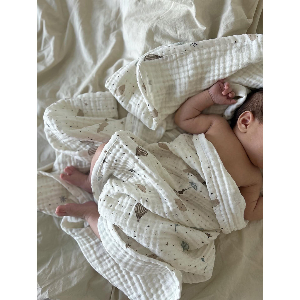 Cam Cam muslin bebisfilt, ekologisk, GOTS - Dreamland