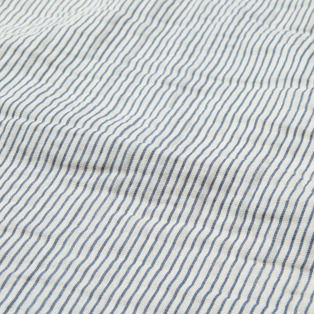 Cam Cam muslin babyfilt, ekologisk, GOTS - Stripe blue