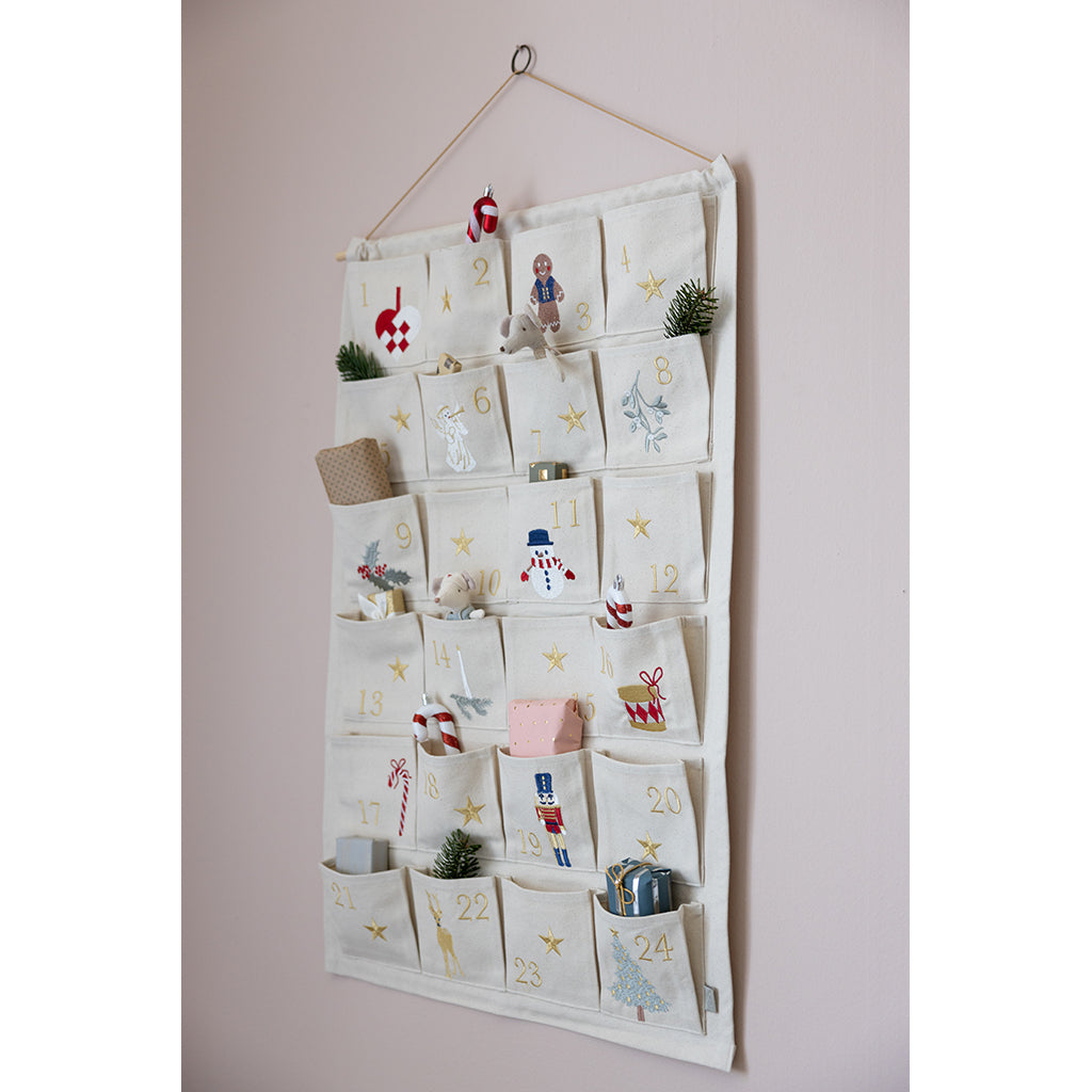 Cam Cam julkalender, Ekologisk, GOTS - Beige