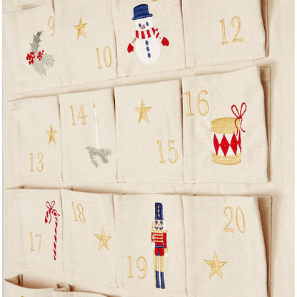 Cam Cam julkalender, Ekologisk, GOTS - Beige