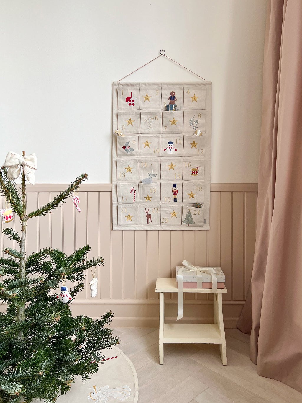 Cam Cam julekalender - GOTS - Beige