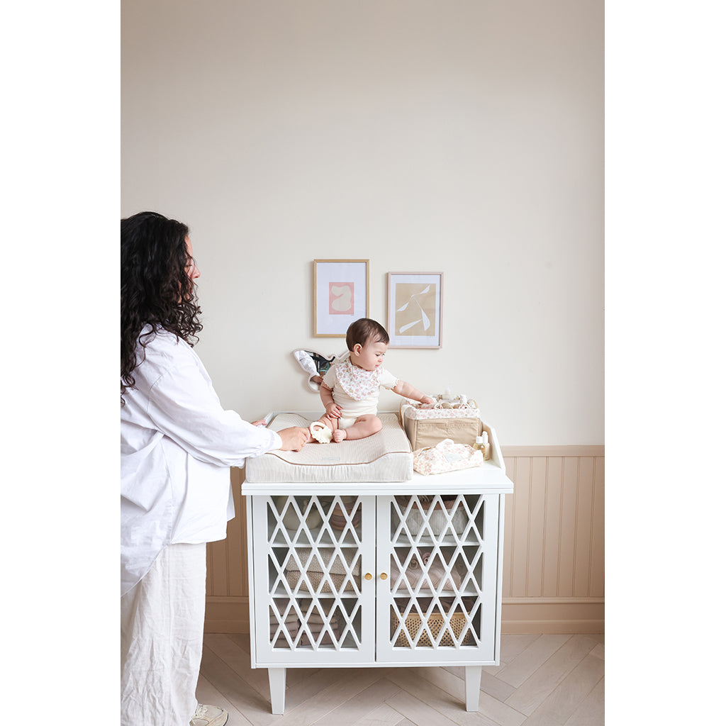 Cam Cam dukketøj, GOTS - kjole, shorts og hue - Bows