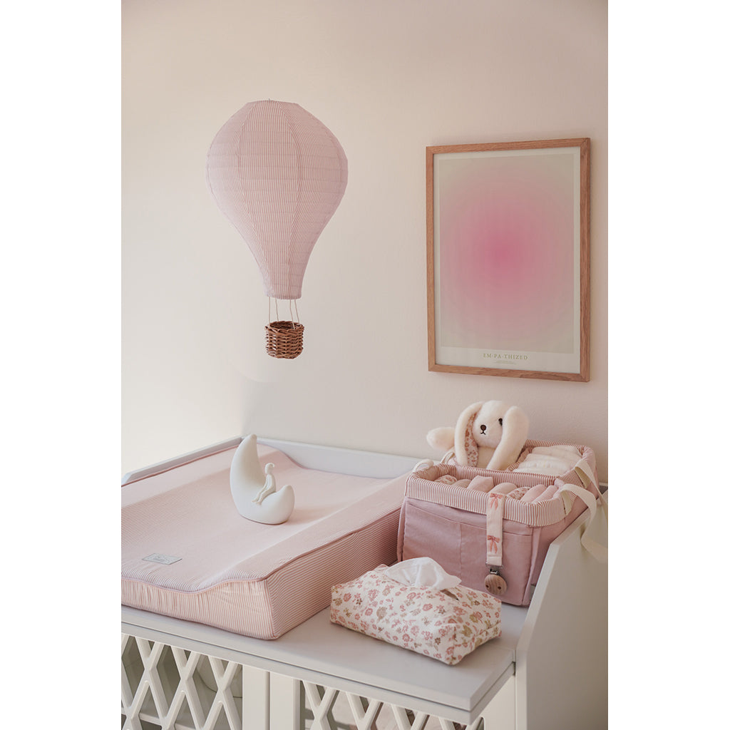 Cam Cam skötbädd, ekologisk, OCS - Classic Stripes Rose