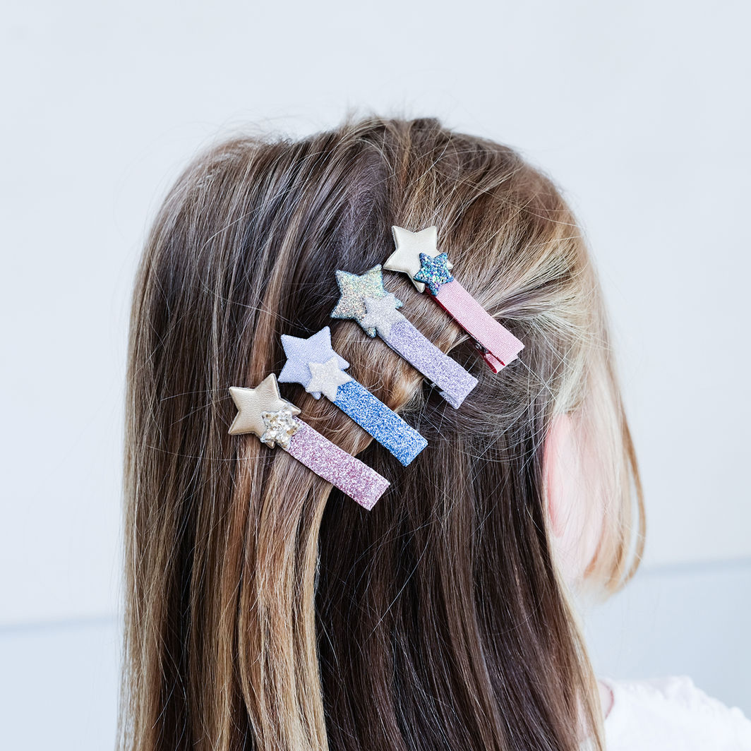Mimi &amp; Lula, 4 Hårklämmor - Star Little Prince