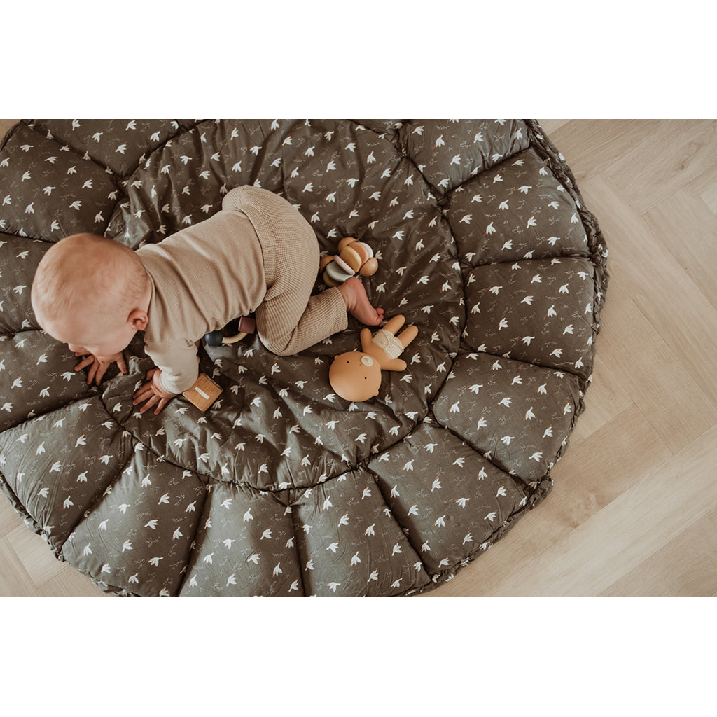 Play&amp;Go Coco birds, Tre-i-ett babytäcke, ekologisk - Bloom birds
