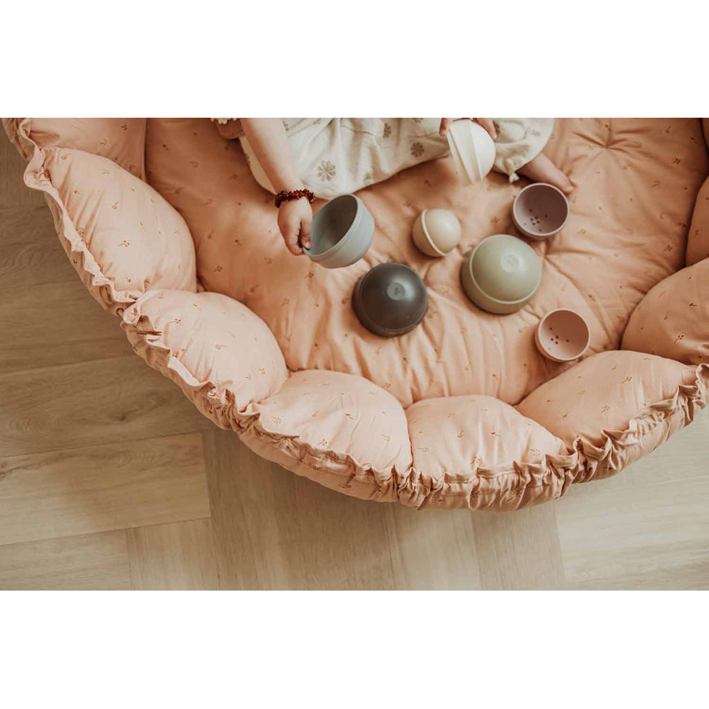 Play&amp;Go Coco fleuri, Tre-i-ett babytäcke, ekologisk - Bloom fleuri
