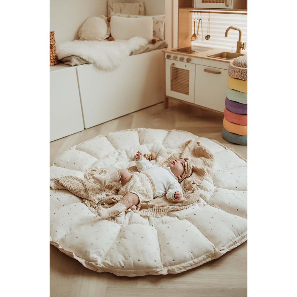 Play&amp;Go Coco moon, Tre-i-ett babytäcke, ekologisk - Bloom moon