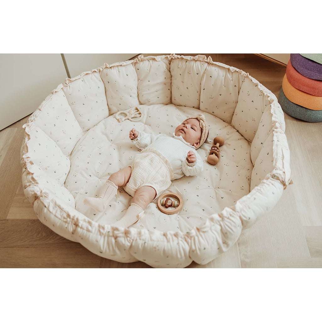 Play&amp;Go Coco moon, Tre-i-ett babytäcke, ekologisk - Bloom moon