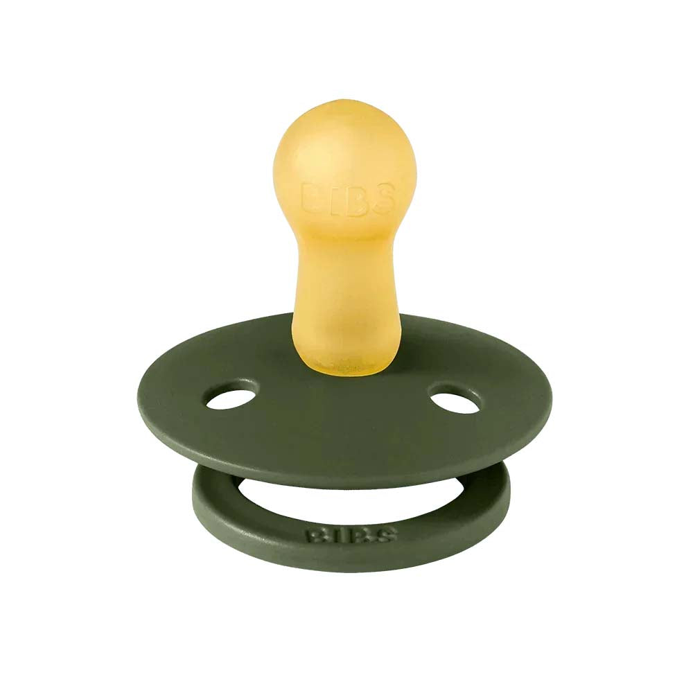 Bibs-napp i naturgummi, storlek 2 – Hunter Green