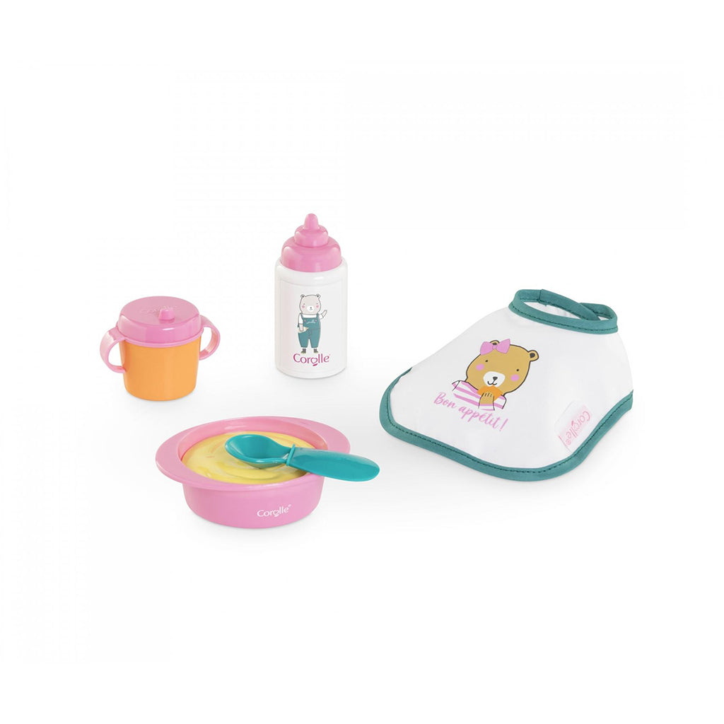 Corolle dukketilbehør, Mon Premier dukke - Melamin sæt til spisetid