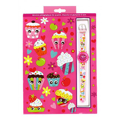 Babywatch barnklocka, Cupcake Zap - läro-klocka för barn från 6-9 år