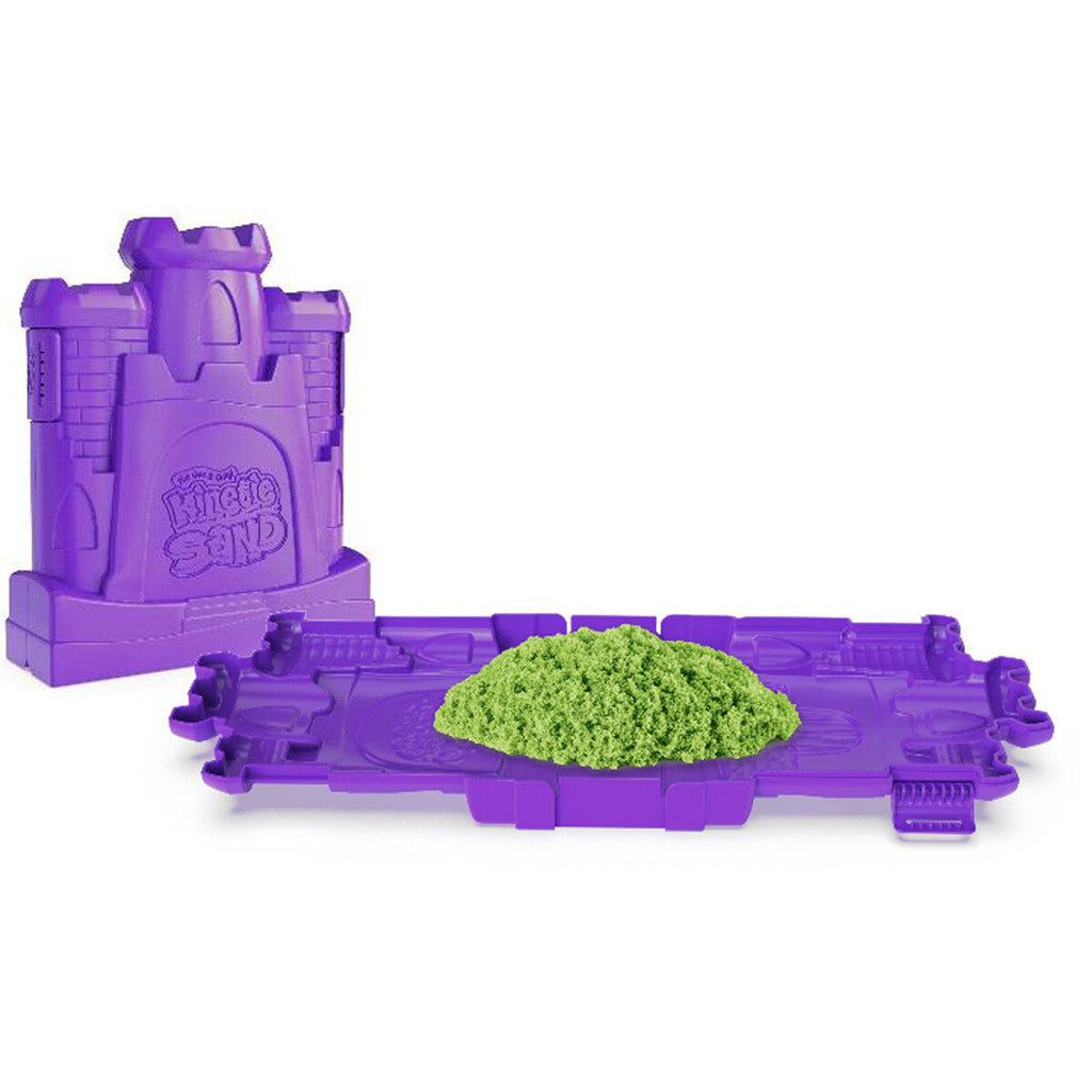 Kinetic Sand, Sandslot vikbar låda - Lime green