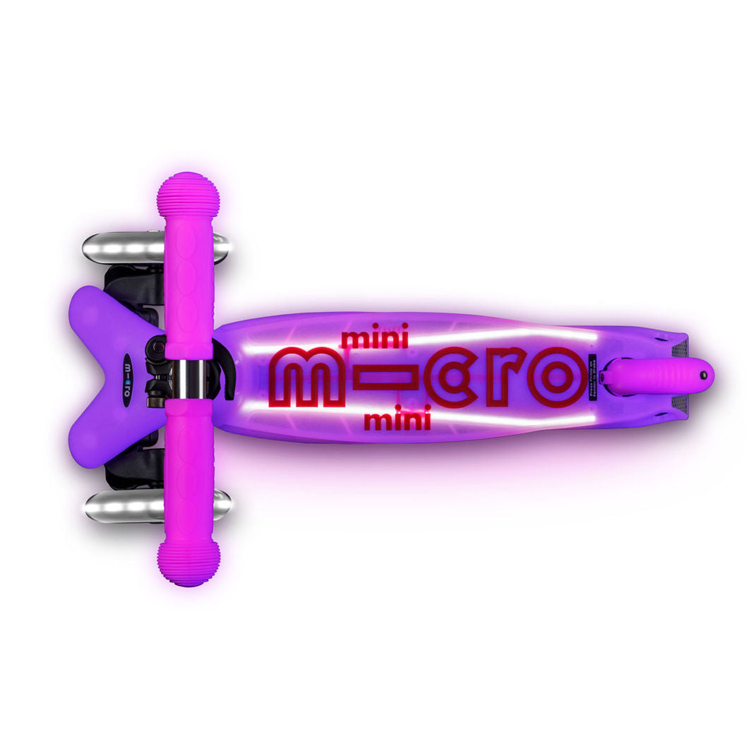 Micro Sparkcykel, Mini Deluxe Glow LED Plus - Frosty Pink