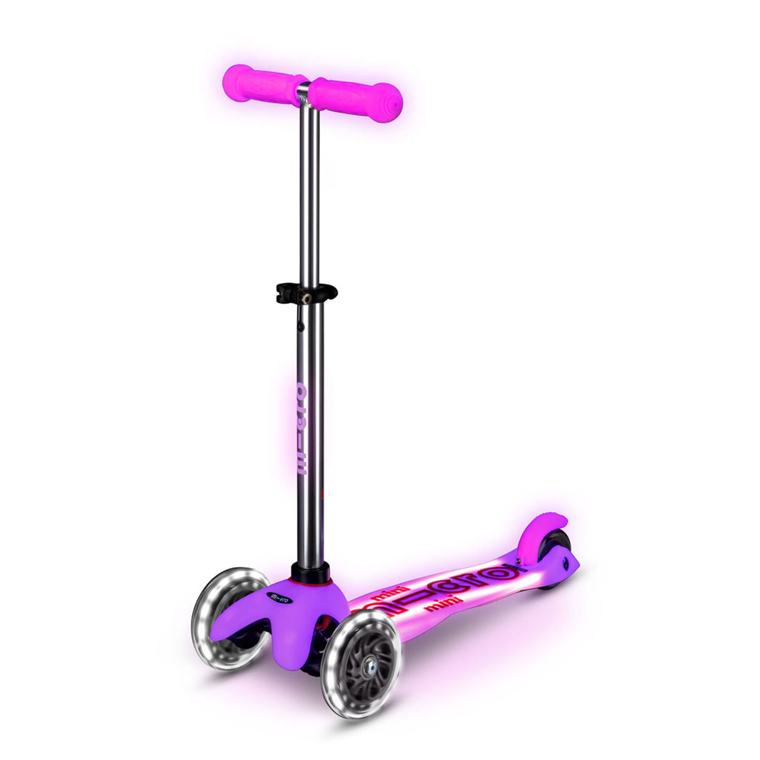 Micro Sparkcykel, Mini Deluxe Glow LED Plus - Frosty Pink