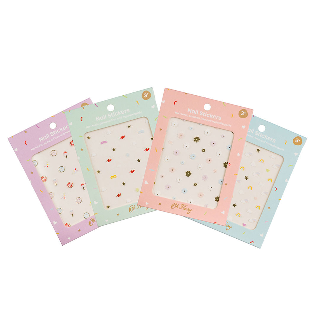 Oh Flossy, Nagelklistermärken - 4-pack